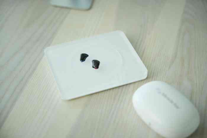 hearing care professional with customer