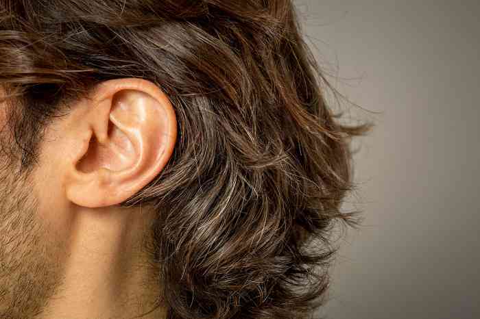 A man's ear