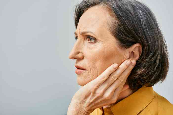 Woman with earache