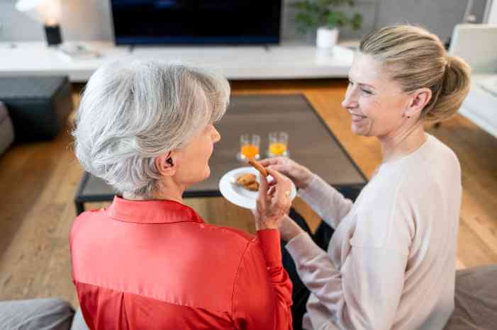 Two women on a break