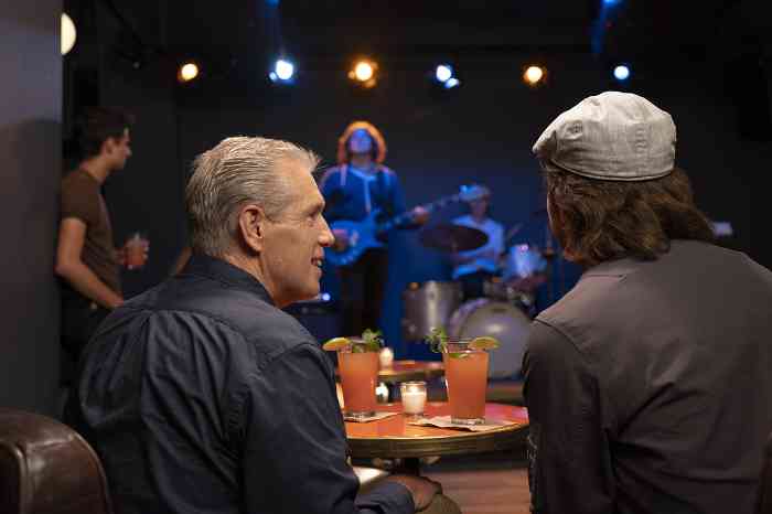 Two people at a concert