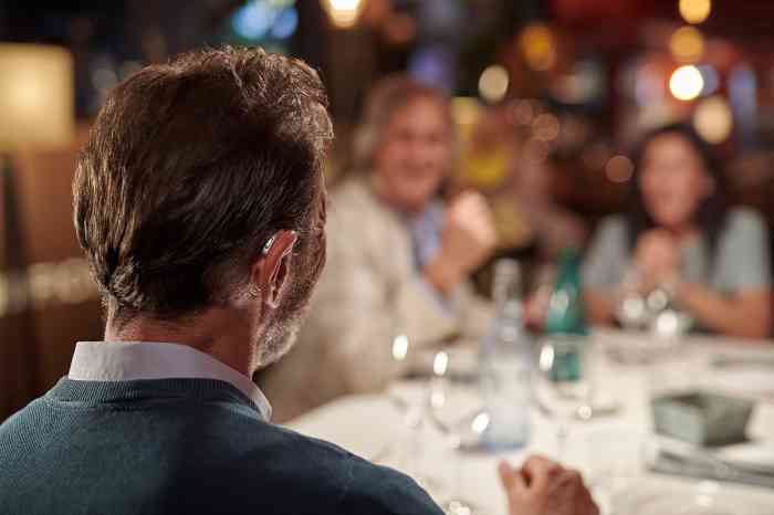 three people having dinner 