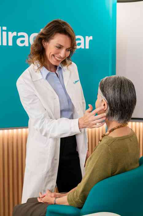 hearing care professional at store