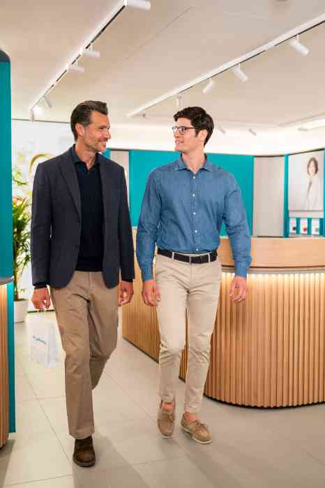 male couple in store