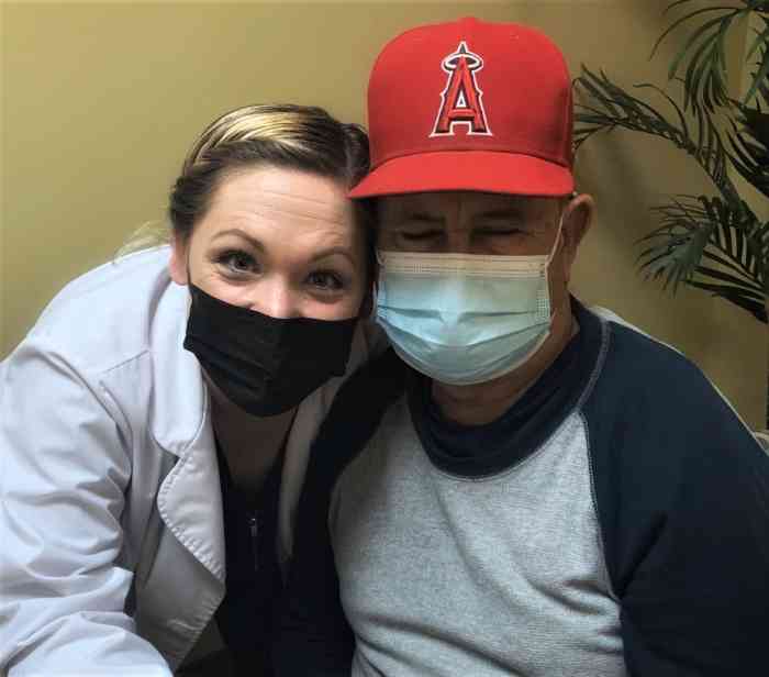 Gift of Sound recipient Joaquin with his HCP Ashley