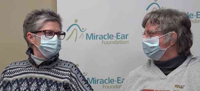 Marsha and May at Miracle-Ear store