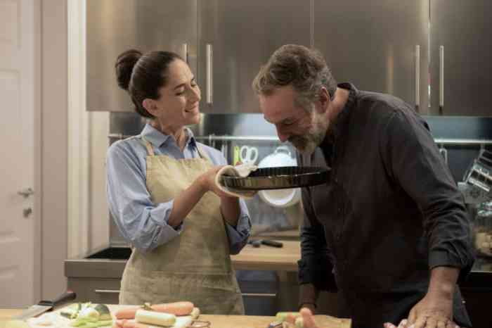 Couple cooking in the kitchen