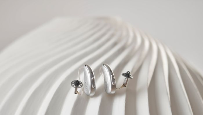 Two modern hearing aids