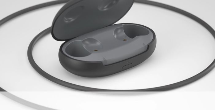 Hearing aid charging case