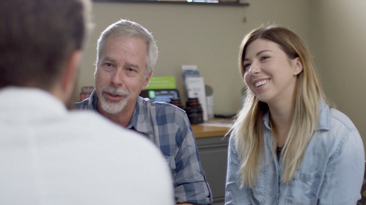 healthcare professional with patients