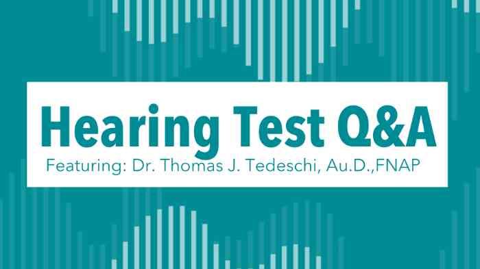 hearing test q&a