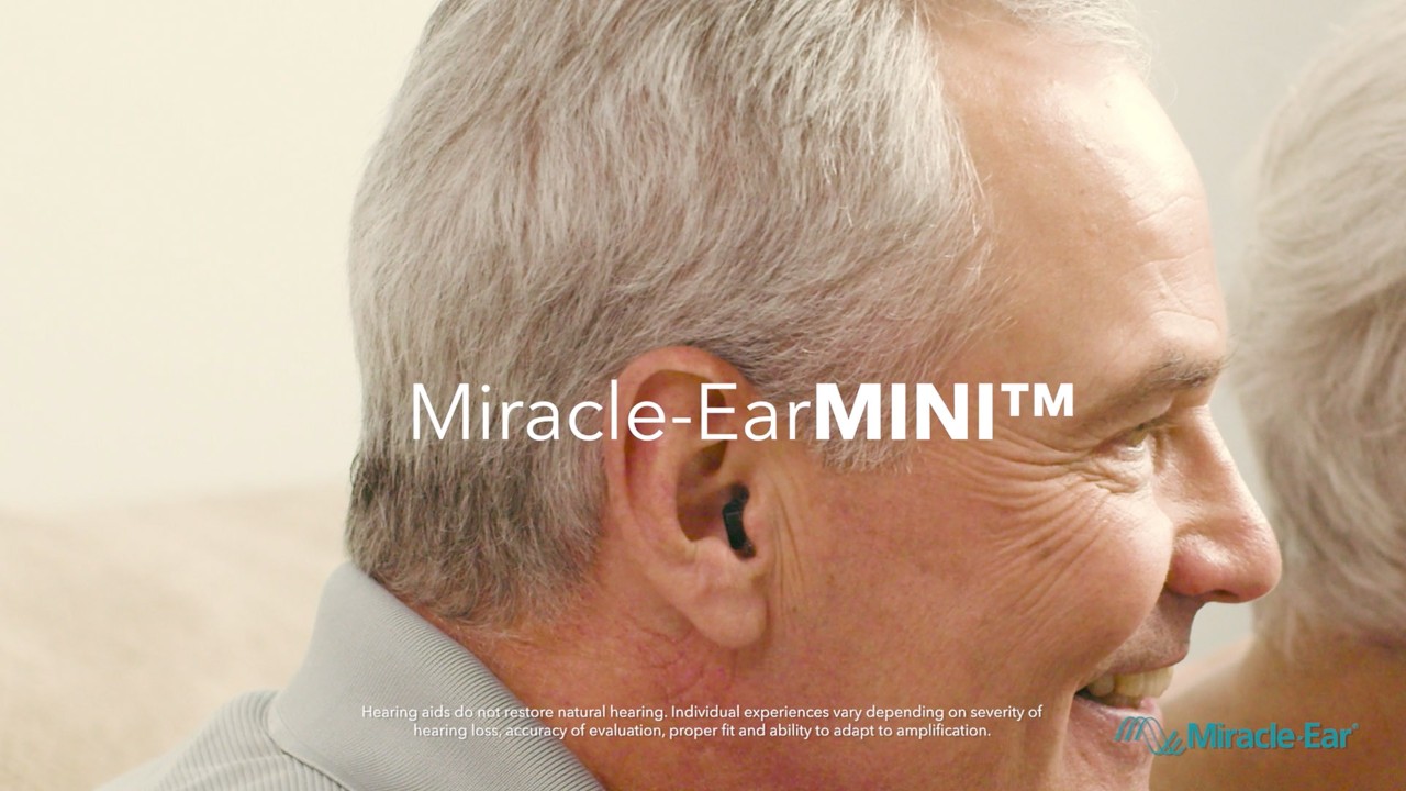 Man wearing Miracle-EarMINI Hearing Aids