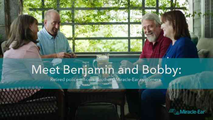 Miracle-Ear customers Benjamin and Bobby