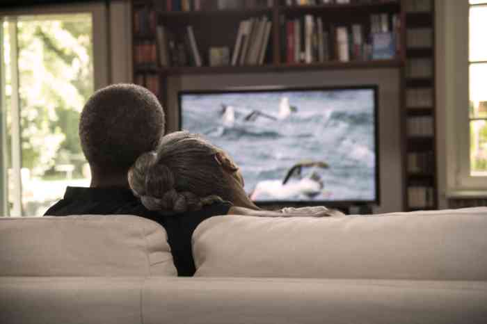 couple watching TV accessories