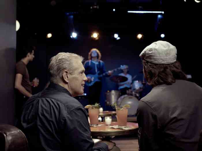 Two friends at a concert