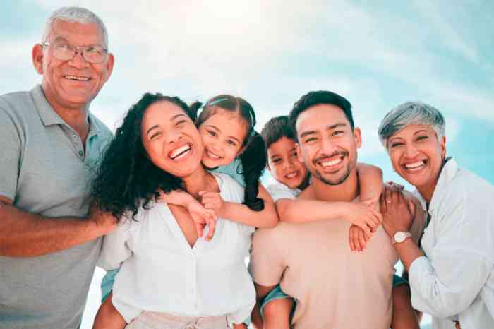 familiy smiling