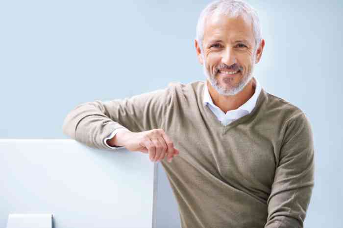 Man smiling